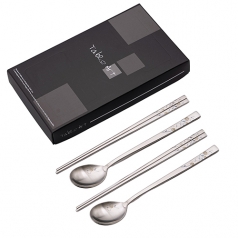 로즈 블랙 부부수저세트