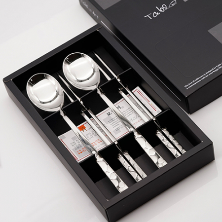 물방울샌딩 부부 수저세트 #2