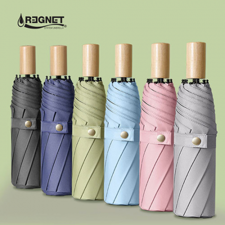 포레스트 8K 3단 UV코팅 나무 손잡이 양우산 #3