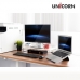작은이미지: 유니콘 원목 알루미늄 프리미엄 모니터 받침대 노트북거치대 UM-WD07 #8