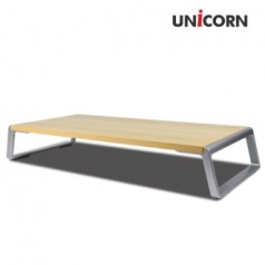 유니콘 원목 알루미늄 프리미엄 모니터 받침대 노트북거치대 UM-WD07