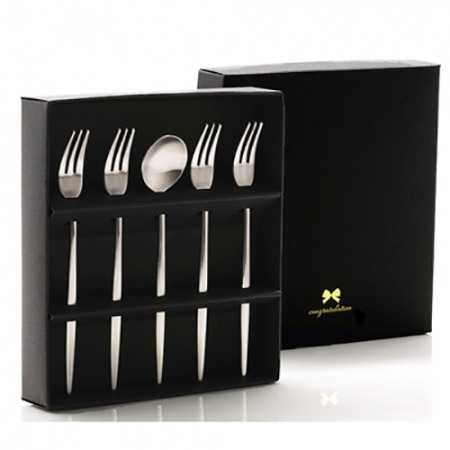 폴리 무광 실버 수능 포크 선물세트 #2