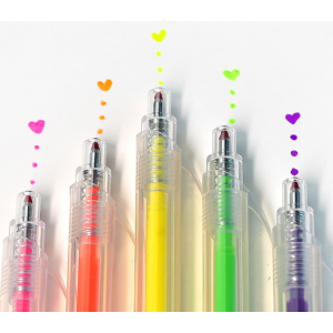 클립펜 형광 네온 잉크