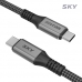작은이미지: 스카이 비트 썬더볼트 케이블 USB4 240W 40Gbps #3