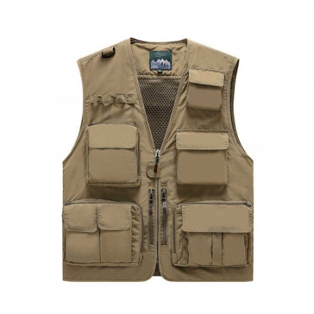 CD078 네이쳐 남성 야외 캐주얼 멀티 포켓 낚시 조끼 #2