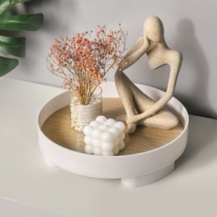 CD464 에코라이프 가정용 과일 쟁반원목