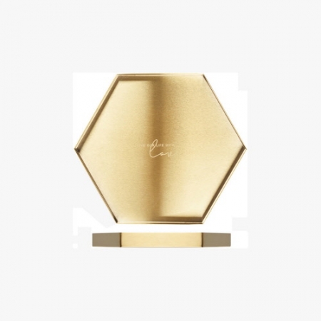 CD461 EL 골드 스테인리스 수납 트레이 (육각형 대형) #2