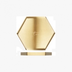 CD461 EL 골드 스테인리스 수납 트레이 (육각형 대형)