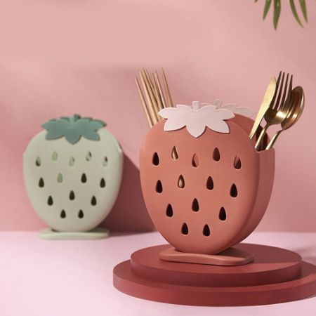 CD495 에코라이프 배수 가정용 딸기 수저통 플라 스틱 수저통 #2