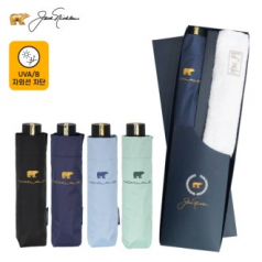 잭니클라우스 3단 UV 암막 우산 + 타올세트