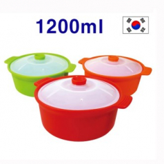 실리콘 찜기, 계란찜기, 대, 1200ml, 국내산 품질우수, 인기 선물, 뚝배기