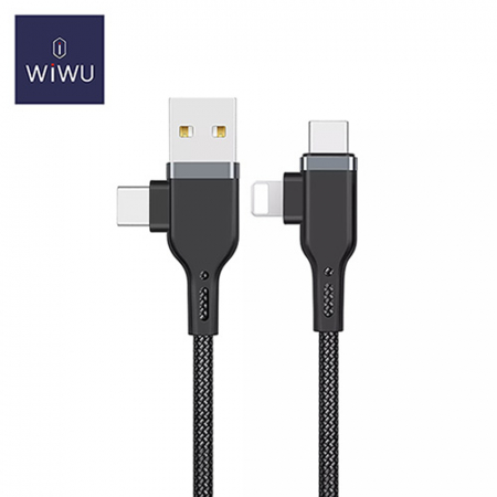 WiWU 4in1 고속 충전 멀티 케이블 PT06 USB, C타입, 8핀 #2