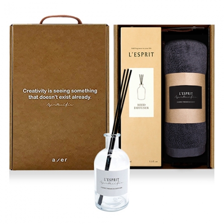 레스쁘리 고급 우유병 디퓨저 세트 W (BASIC 디퓨저 (150ml) + 프리미엄 타올) #2