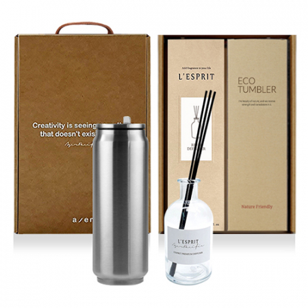 레스쁘리 고급 우유병 디퓨저 세트 O (BASIC 디퓨저 (150ml) + 캔 텀블러 500ml) #2