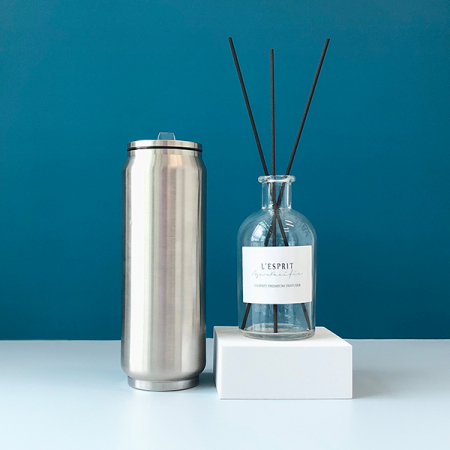 레스쁘리 고급 우유병 디퓨저 세트 O (BASIC 디퓨저 (150ml) + 캔 텀블러 500ml) #3