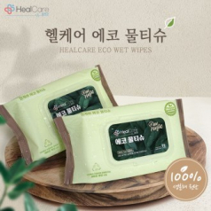 헬케어 에코 물티슈 60g, 캡형 72매