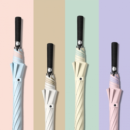 파스텔 골프 8K 컬러암막 대형 자동 장우산 UPF50+ #2