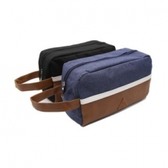 투톤 파우치 가방