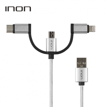 [케이블] 아이논 3in1데이터 고속충전 멀티 케이블 1.0M #4