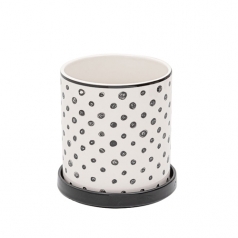 영국R 심플 수저통 대형 2p 도트