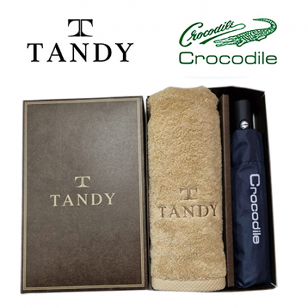 탠디 40수 코마사 타올 + 크로커다일 솔리드 3단 매직 우산세트 11번 베이직 #2