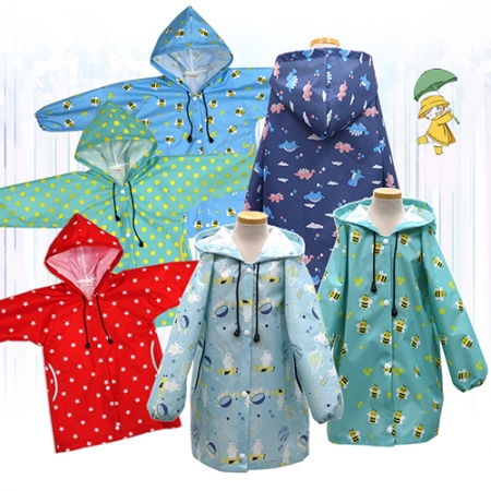 [국내 제작] 아동 바람막이 점퍼 자켓 우비 레인코트 #2