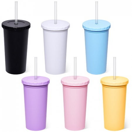 (H-007) 리유저블 원컬러 빨대 텀블러 / 국산 / 풀칼라 인쇄500ml #2