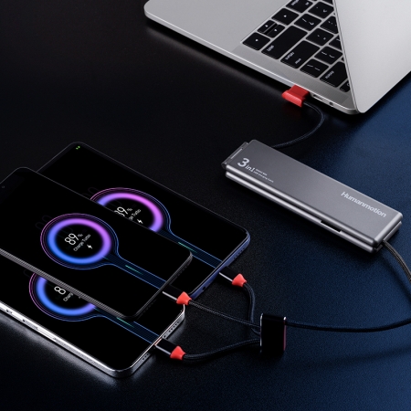 휴먼모션 고속충전 3in1케이블 C타입 8핀 5핀 아이폰 갤럭시 여행용차량용 #8