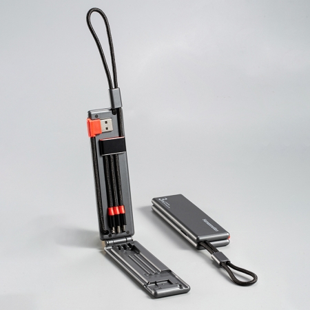 휴먼모션 고속충전 3in1케이블 C타입 8핀 5핀 아이폰 갤럭시 여행용차량용 #2