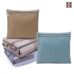 이든체크담요+미니파우치세트