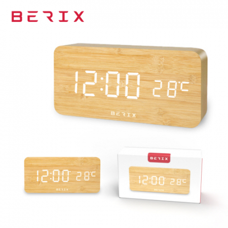 베릭스 모던 우드 탁상시계 WT-50 #5