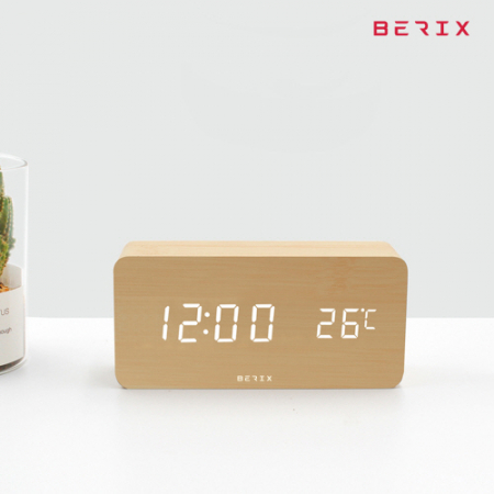 베릭스 모던 우드 탁상시계 WT-50 #2