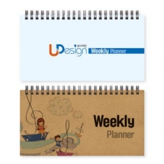 눕힘형 주간 플래너 (고급형 / 170x90mm) [주문제작]