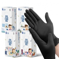 블루본 아이노우 니트릴 장갑 블랙 100매입