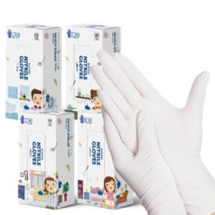 블루본 아이노우 니트릴 장갑 화이트 100매입