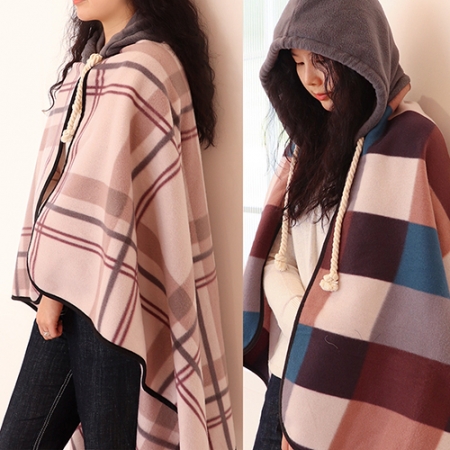 패턴 후드망토 담요 #2