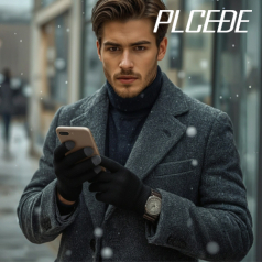 플씨드 스마트 무지 니트 터치 장갑