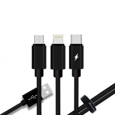 애니존 3 WAY 케이블 3 IN 1 고속 충전 데이터 케이블 58C 1. 2M