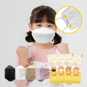 한마음 늘품 황사마스크 KF94 소형, 흰색, 블랙, 분홍, 황색