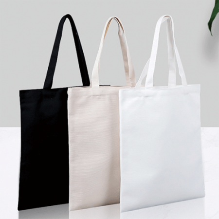 에코사랑 무지 삼형제 에코백 32x38 블랙 / 화이트 / 미색 #4