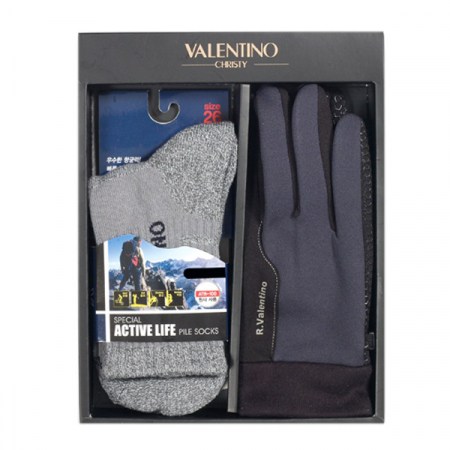 발렌티노 기능성 종목 등산 양말 (남) +발렌티노 파워 터치폰 기모등산 장갑 (남) 2종 세트 #3