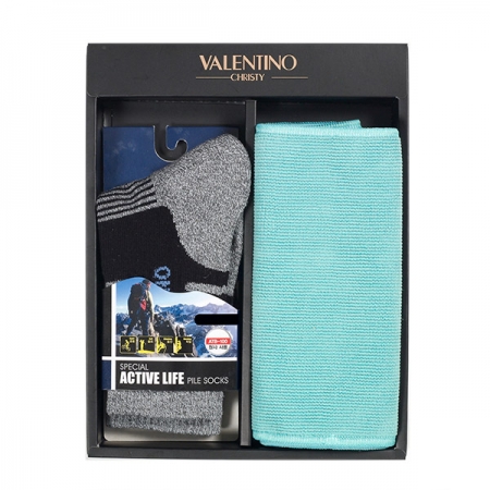 발렌티노 기능성 종목 등산 양말 (남) +극세사 타올 2종 세트 #2