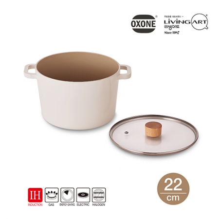리빙아트 국내산 옥슨 세라믹 인덕션 겸용 냄비 22cm 곰솥 #2