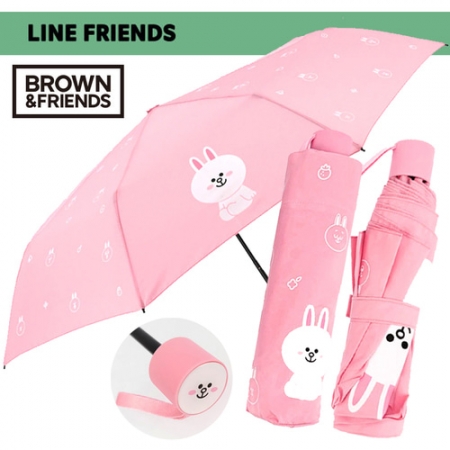 라인프렌즈 코니패턴 3단 수동 우산 (케이스 포함) #2