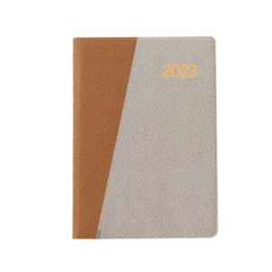 스프링 로즈엠 투톤 PU 미싱 다이어리 25절