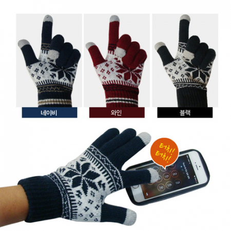 [눈꽃 스마트폰 장갑] 기모안감 / 장갑 / 스마트폰 장갑 #2