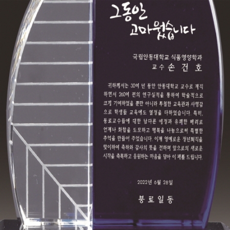 금문양 크리스탈 상패 2 #4