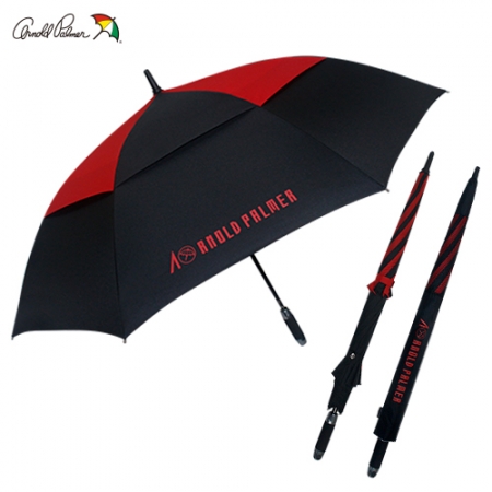 아놀드파마 75 자동 이중방풍 블랙, 레드 장우산 0169957 #2