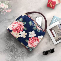 기라로쉬 보온보냉 핸드백, 마메종 고급 장미꽃 보온 보냉 가방 중형, 소형