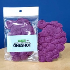 거품잘나는 일회용 수세미 3매입 - 포도